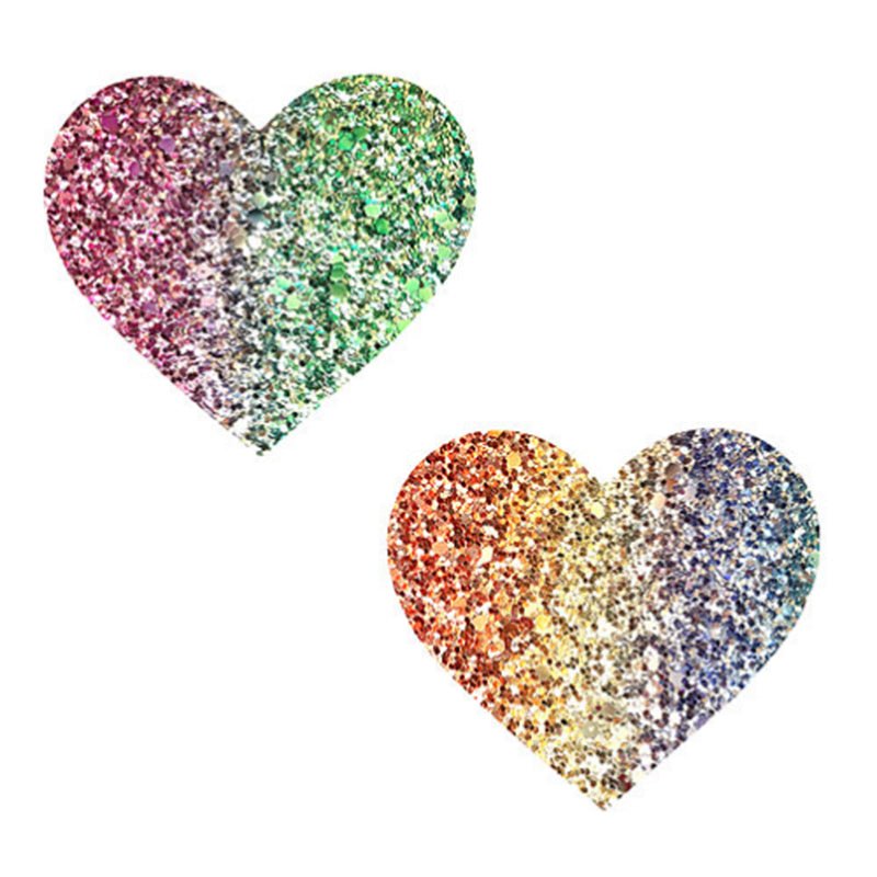 Neva Nude Pasty Heart Glitter Multicolor - Royal Sins