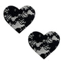 Neva Nude Pasty Heart Lace Black - Royal Sins