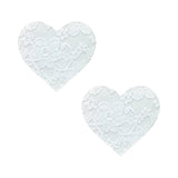 Neva Nude Pasty Heart Lace White - Royal Sins
