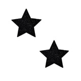 Neva Nude Pasty Starry Night Glitter Malice Black Set of 6 - Royal Sins
