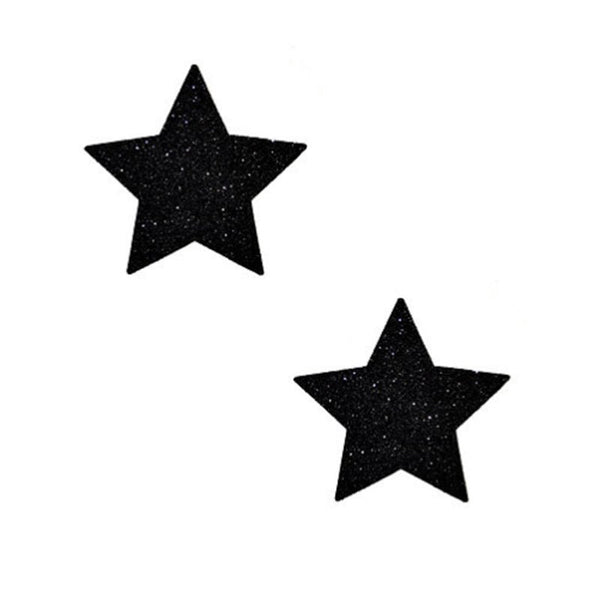 Neva Nude Pasty Starry Night Glitter Malice Black Set of 6 - Royal Sins
