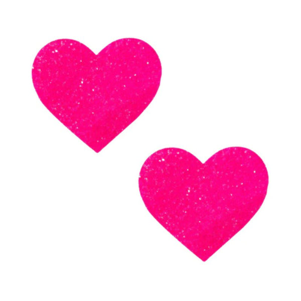 Neva Nude Pasty Super Sparkle Watermelly Pink Blacklight Glitter I Heart U - Royal Sins