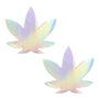 Neva Nude Pasty Weed Leaf Holographic - Royal Sins