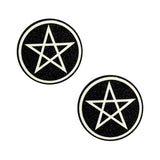 Neva Nude Pasty Wicca Black Glitter - Royal Sins