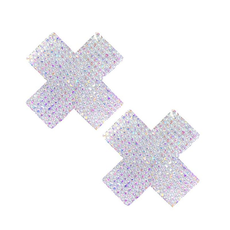 Neva Nude Pasty X Factor Crystal Silver - Royal Sins