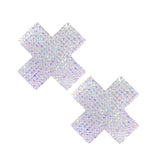 Neva Nude Pasty X Factor Crystal Silver - Royal Sins