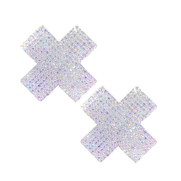 Neva Nude Pasty X Factor Crystal Silver - Royal Sins