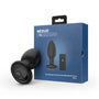 Nexus Tornado Rechargeable Remote - Controlled Rotating & Vibrating Textured Silicone Anal Plug Black - Royal Sins