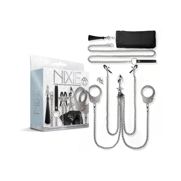 Nixie Metal Bondage 8 - Piece Kit Silver - Royal Sins