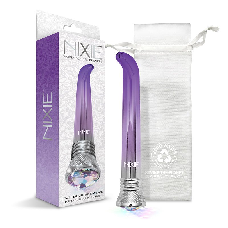 Nixie Waterproof 10 - Function G - Spot Vibe - Purple Ombre Glow - Royal Sins