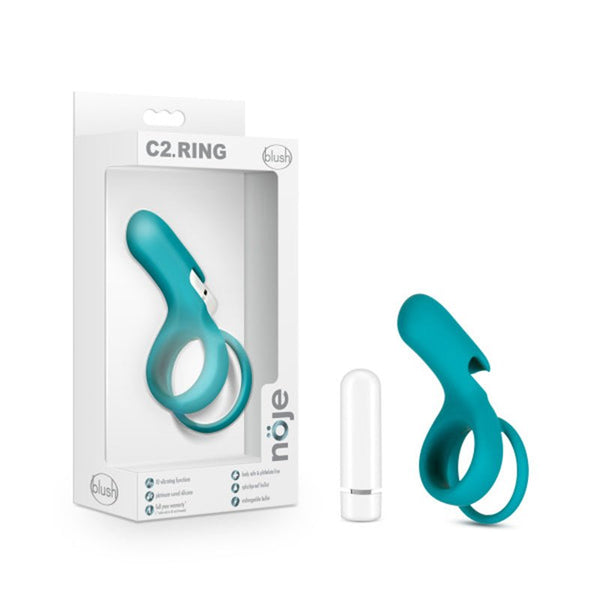 Noje C2.Ring Rechargeable Vibrating Silicone Cockring Juniper - Royal Sins