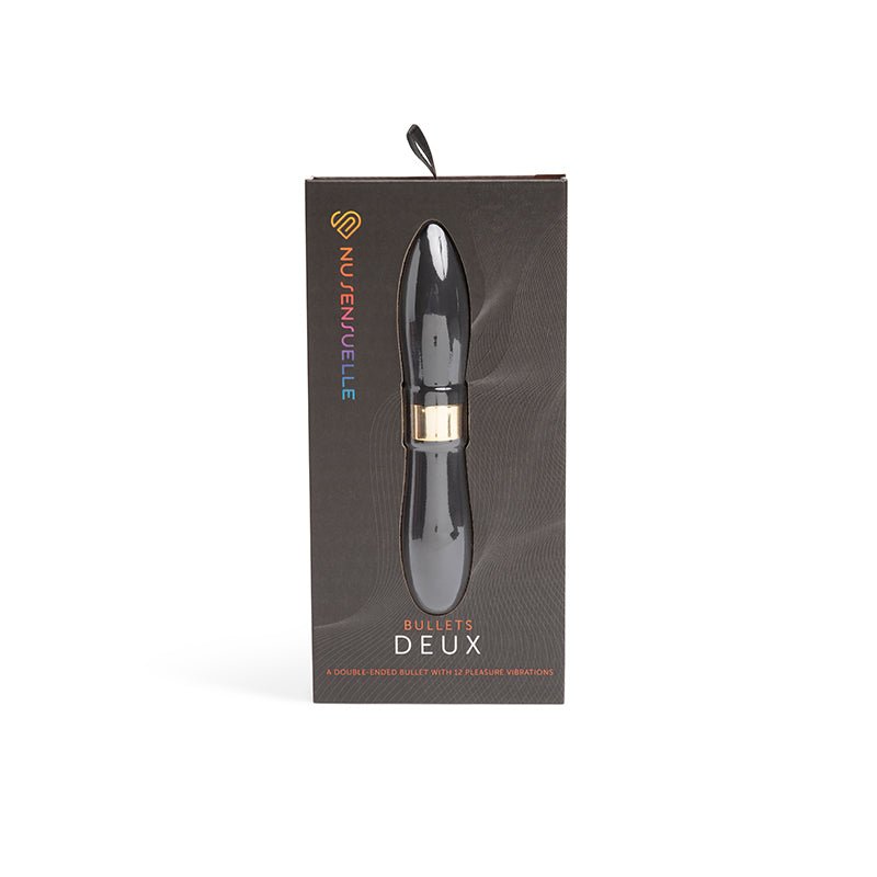 Nu Sensuelle Double - Ended Deux Bullet Black - Royal Sins