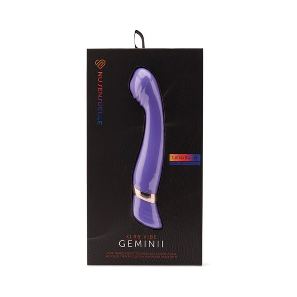 Nu Sensuelle Geminii Xlr8 14 Func Double Motor Vibe - Ultra Violet - Royal Sins