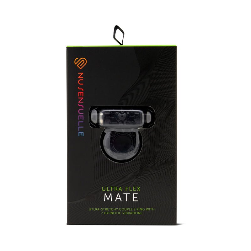 Nu Sensuelle Mate Ultra Flex Couple's Ring Black - Royal Sins