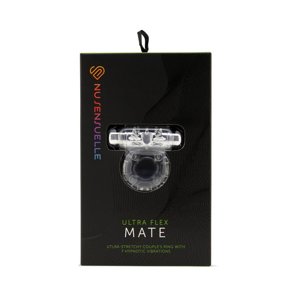 Nu Sensuelle Mate Ultra Flex Couple's Ring Clear - Royal Sins
