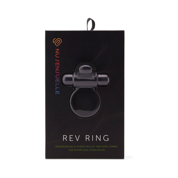 Nu Sensuelle Rev Bullet Ring with Tongue Black - Royal Sins