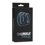 OptiMALE * 3 C - Ring Set * Thick Black - Royal Sins