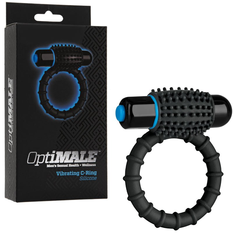 OptiMALE * Vibrating C - Ring Black - Royal Sins