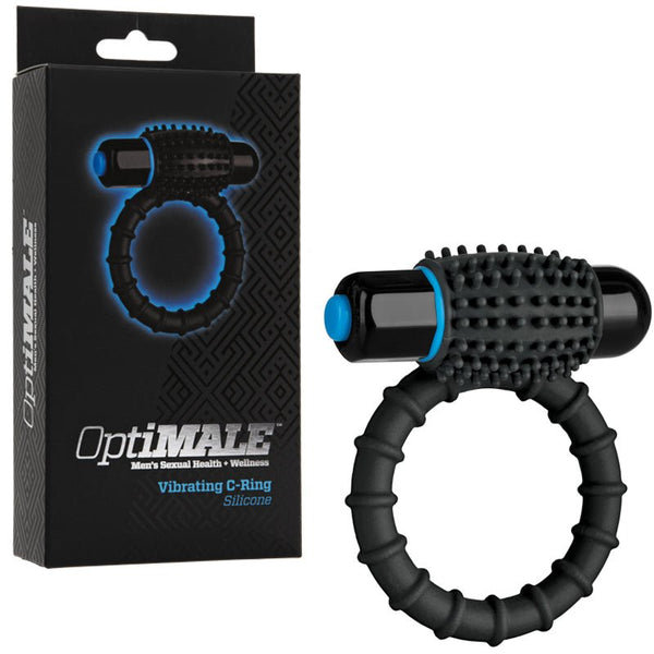 OptiMALE * Vibrating C - Ring Black - Royal Sins