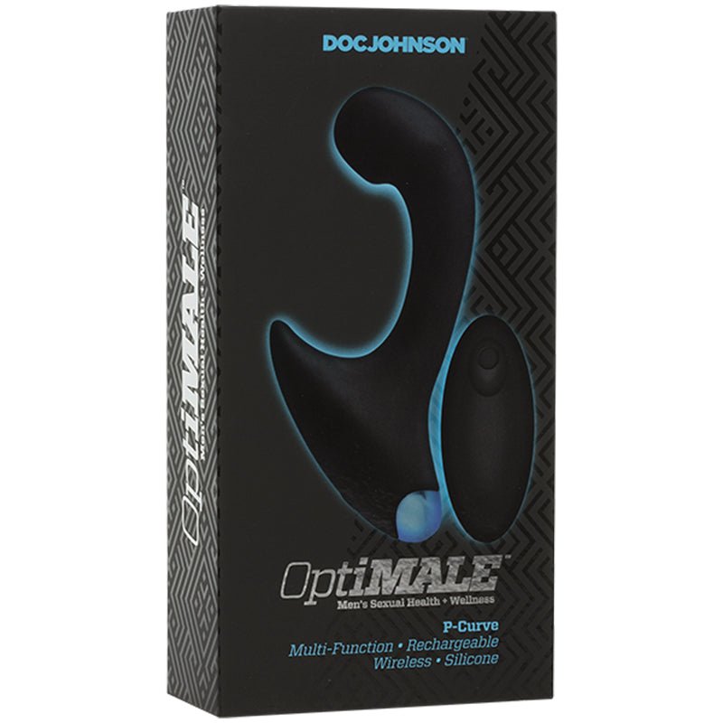 OptiMALE Vibrating P - Massager with Wireless Remote Black - Royal Sins