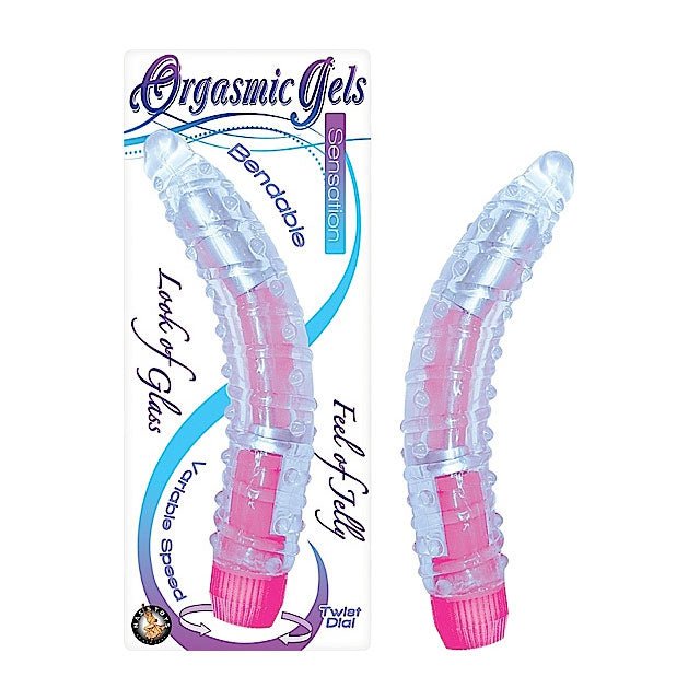Orgasmic Gels Sensation 7in. Bendable Multispeed Vibe (Pink) - Royal Sins