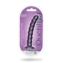 Ouch! Beaded Silicone 6.5 in. G - Spot Dildo Metallic Purple - Royal Sins