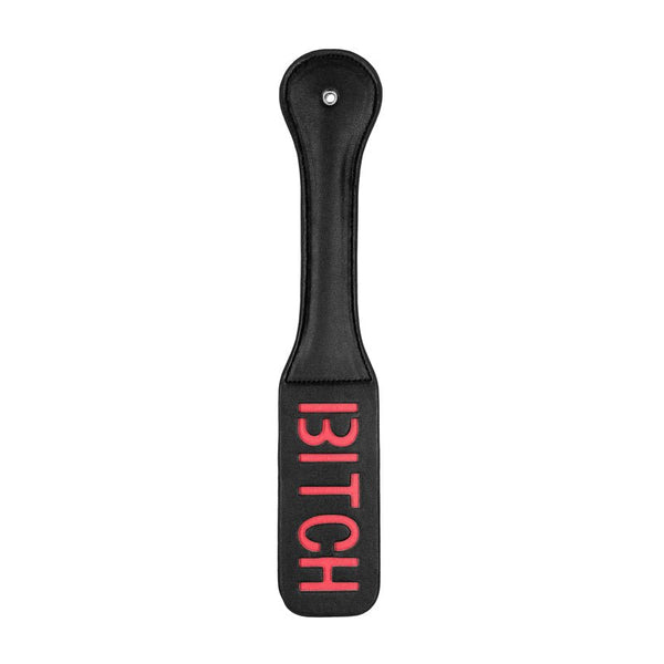 Ouch! 'Bitch' Paddle Black - Royal Sins