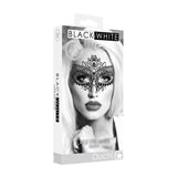 Ouch! Black & White Queen Lace Eye Mask Black - Royal Sins