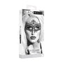 Ouch! Black & White Queen Lace Eye Mask Black - Royal Sins