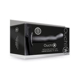 Ouch! Curved 8 in. Hollow Strap - On Gunmetal - Royal Sins