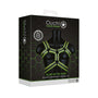 Ouch! Glow in the Dark Bonded Leather Body Harness Neon Green L/XL - Royal Sins