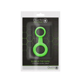 Ouch! Glow in the Dark Cockring & Ball Strap Neon Green - Royal Sins