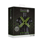 Ouch! Glow in the Dark Cross Harness Neon Green S/M - Royal Sins