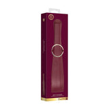 Ouch! Halo Ringed Belt Flogger Burgundy - Royal Sins