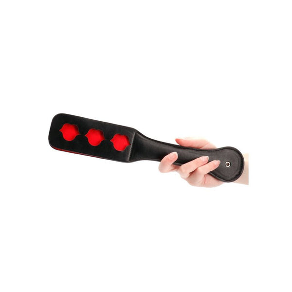Ouch! Lip Pattern Paddle Black - Royal Sins