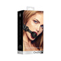 Ouch! Luxury Adjustable Breathable Ball Gag Black - Royal Sins