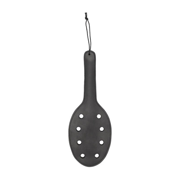 Ouch! Pain Saddle Leather 8 - Hole Paddle Black - Royal Sins