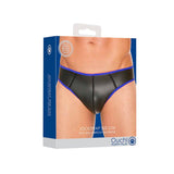 Ouch! Puppy Play Neoprene Jockstrap Blue S/M - Royal Sins