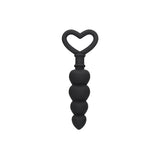 Ouch! Silicone Anal Love Beads Black - Royal Sins