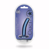 Ouch! Smooth Silicone 5 in. G - Spot Dildo Metallic Blue - Royal Sins