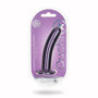 Ouch! Smooth Silicone 6 in. G - Spot Dildo Metallic Purple - Royal Sins