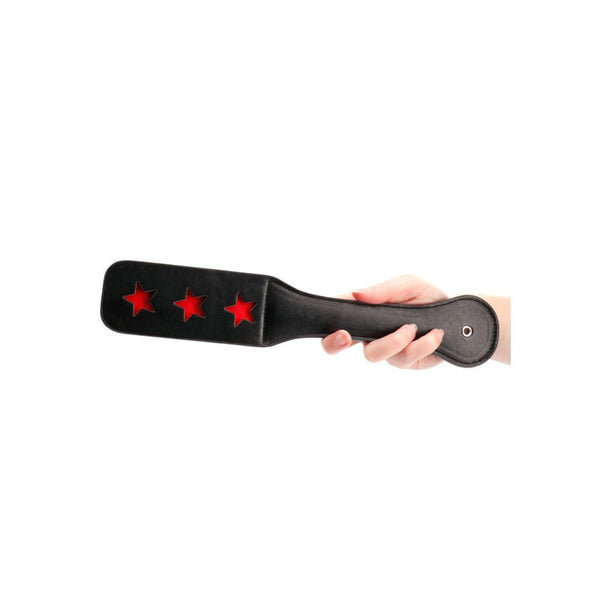 Ouch! Star Pattern Paddle Black - Royal Sins