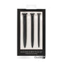 Ouch! Urethral Sounding Silicone Screw Plug Set Black 9 mm / 13 mm / 16.5 mm - Royal Sins