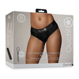 Ouch! Vibrating Strap - on High - cut Brief Black M/L - Royal Sins