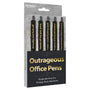Outrageous Office Pens Set of 5 - Royal Sins