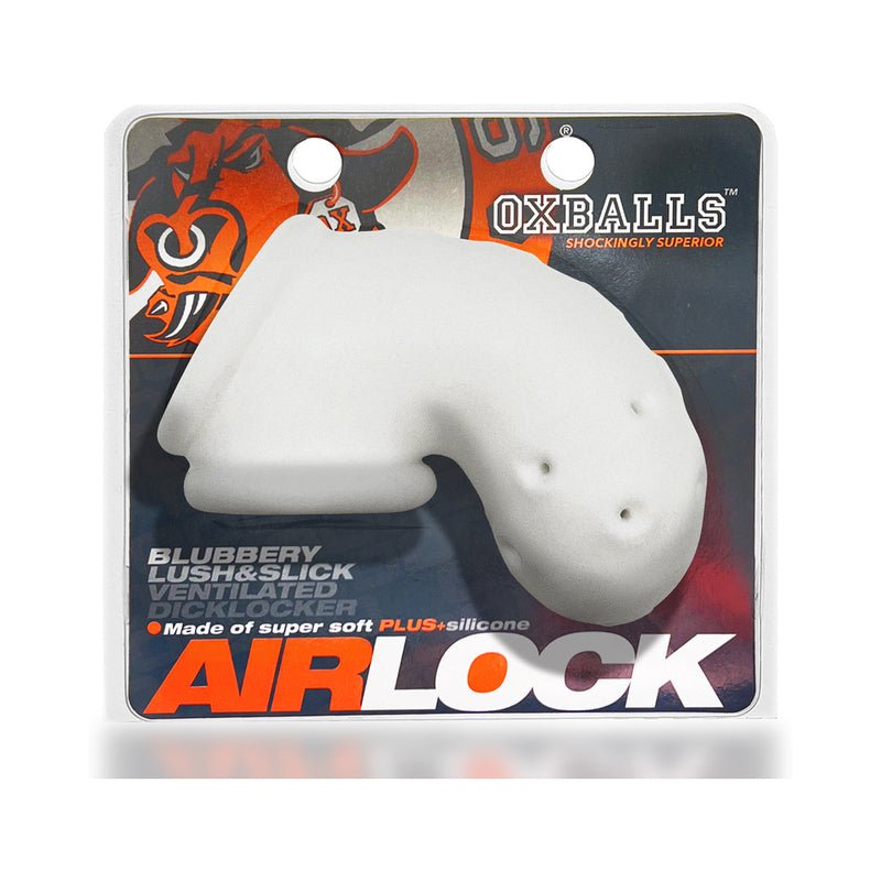 OxBalls Airlock Air - Lite Vented Chastity White Ice - Royal Sins