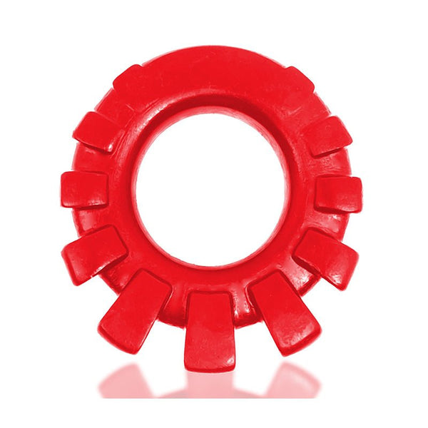 Oxballs Cock - Lug Lugged Cockring Silicone Red - Royal Sins