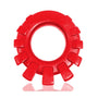 Oxballs Cock - Lug Lugged Cockring Silicone Red - Royal Sins
