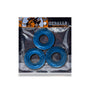 OxBalls Fat Willy 3 - Pack Jumbo Cockrings FLEXtpr Space Blue - Royal Sins