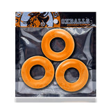 Oxballs Fat Willy 3 - Pack Jumbo Cockrings Orange - Royal Sins